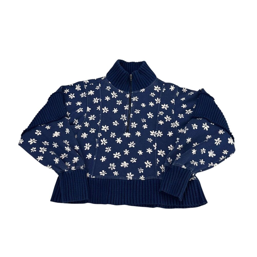 Daily Practice by Anthropologie Indy Half Zip Pullover Sweatshirt Size M